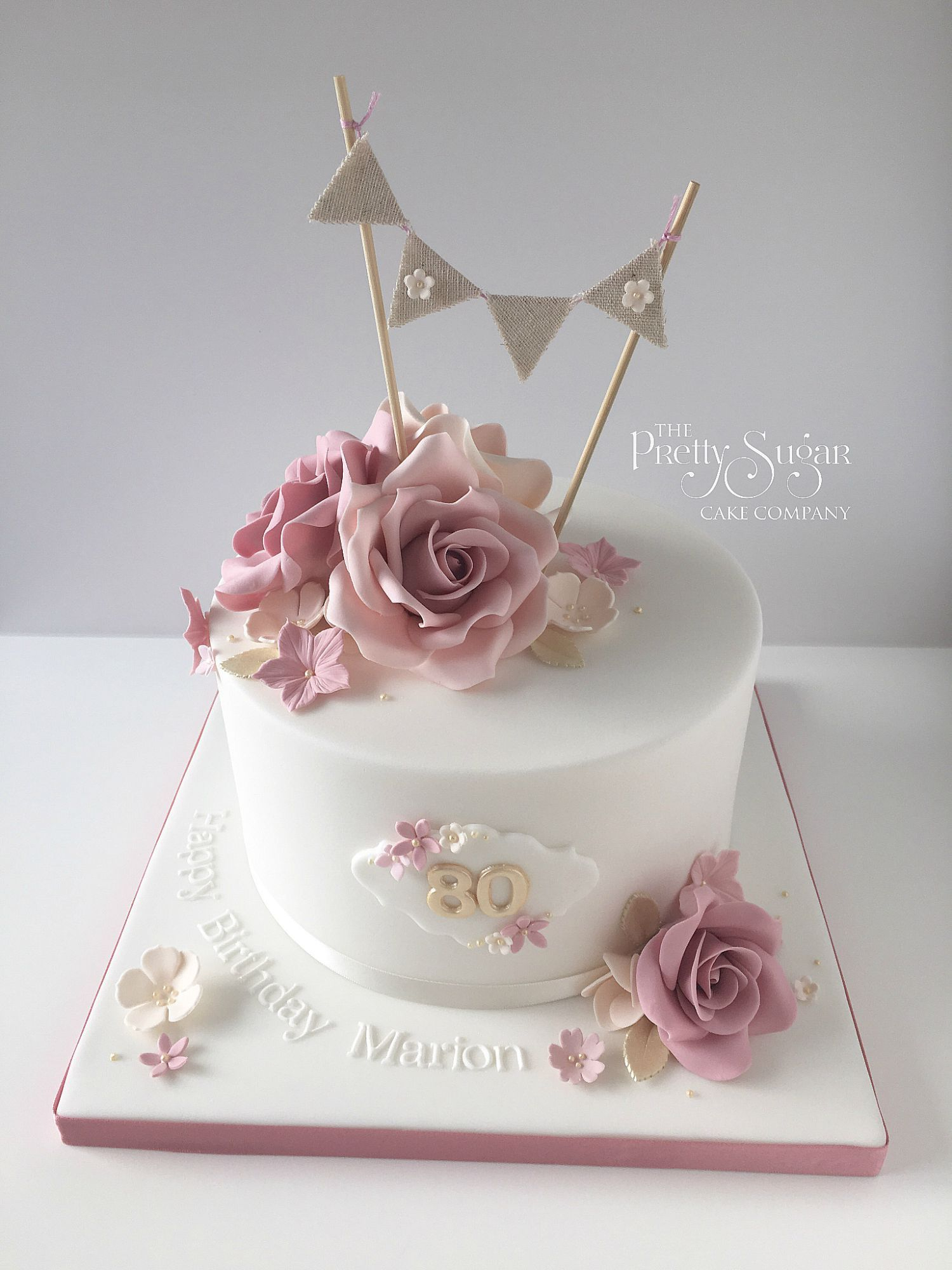 40th Birthday Cake Ideas For Her Vintage Style 80th Birthday Cake