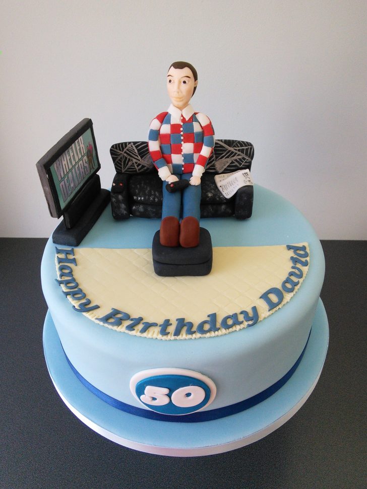 50Th Birthday Cakes For Men Man On Couch Watching Wheeler Dealers 50th Birthday Cake Cakes 50Th Birthday Cakes For Men Man On Couch Watching Wheeler Dealers 50th Birthday Cake Cakes
