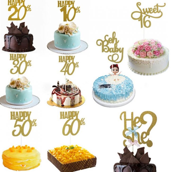 60Th Birthday Cake Toppers 1pc Happy Birthday Party Cake Topper Glitter Bride To Be 10th 30th 60Th Birthday Cake Toppers 1pc Happy Birthday Party Cake Topper Glitter Bride To Be 10th 30th