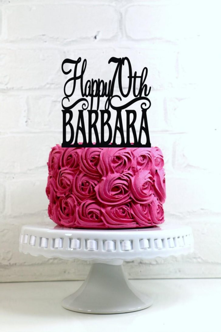70Th Birthday Cake Happy 70th Birthday Cake Topper Personalized With Name And Age 70Th Birthday Cake Happy 70th Birthday Cake Topper Personalized With Name And Age