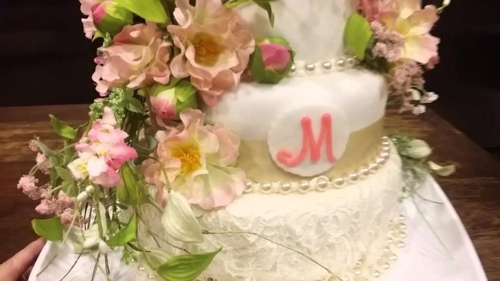 75Th Birthday Cake Diy 75th Birthday Cake 3 Tiered Floral Cake Youtube 75Th Birthday Cake Diy 75th Birthday Cake 3 Tiered Floral Cake Youtube