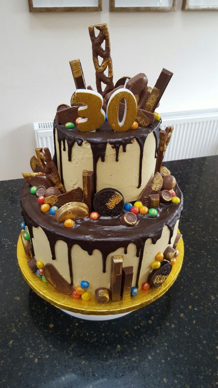 Awesome 30Th Birthday Cakes Two Tier Chocolate Drip 30th Birthday Cake Yuumm 30 Birthday Awesome 30Th Birthday Cakes Two Tier Chocolate Drip 30th Birthday Cake Yuumm 30 Birthday