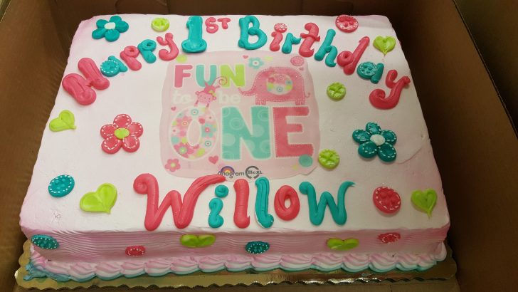 Baby 1St Birthday Cake Its Fun To Be One Girls 1st Birthday Sheet Cake Calumet Bakery Baby 1St Birthday Cake Its Fun To Be One Girls 1st Birthday Sheet Cake Calumet Bakery