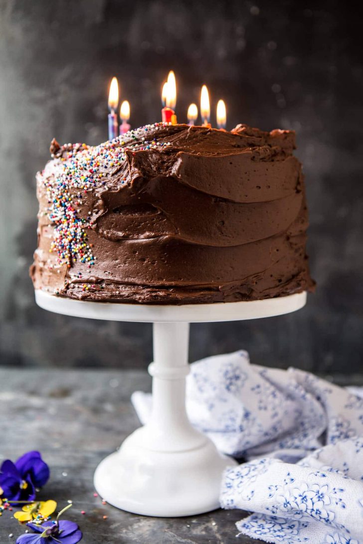 Best Birthday Cake Recipe Vanilla Birthday Cake With Whipped Chocolate Buttercream Half Best Birthday Cake Recipe Vanilla Birthday Cake With Whipped Chocolate Buttercream Half