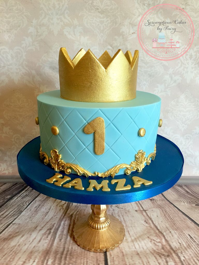 Birthday Cake Boy Little Prince First Birthday Cake Andrews 1st