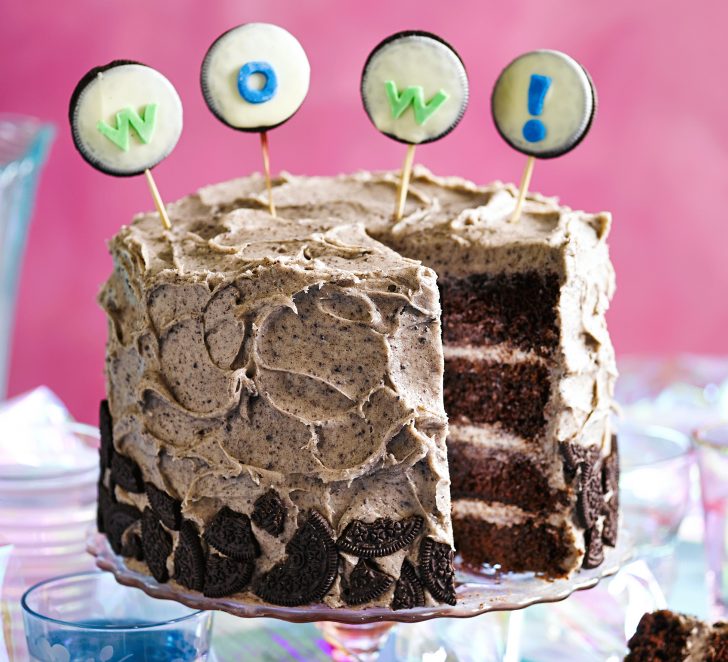 Birthday Cake Icing Recipe Cookies Cream Party Cake Recipe Bbc Good Food Birthday Cake Icing Recipe Cookies Cream Party Cake Recipe Bbc Good Food