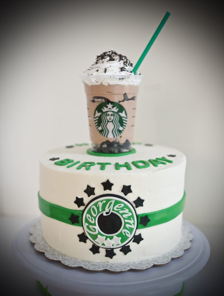 Birthday Cake Starbucks Starbucks Themed Cake Gray Barn Baking Birthday Cake Starbucks Starbucks Themed Cake Gray Barn Baking