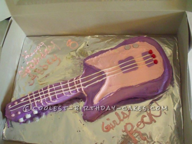 Birthday Cakes For 8 Years Old Girl Rockstar Guitar Cake For A 8 Year Old Girl Birthday Cakes For 8 Years Old Girl Rockstar Guitar Cake For A 8 Year Old Girl