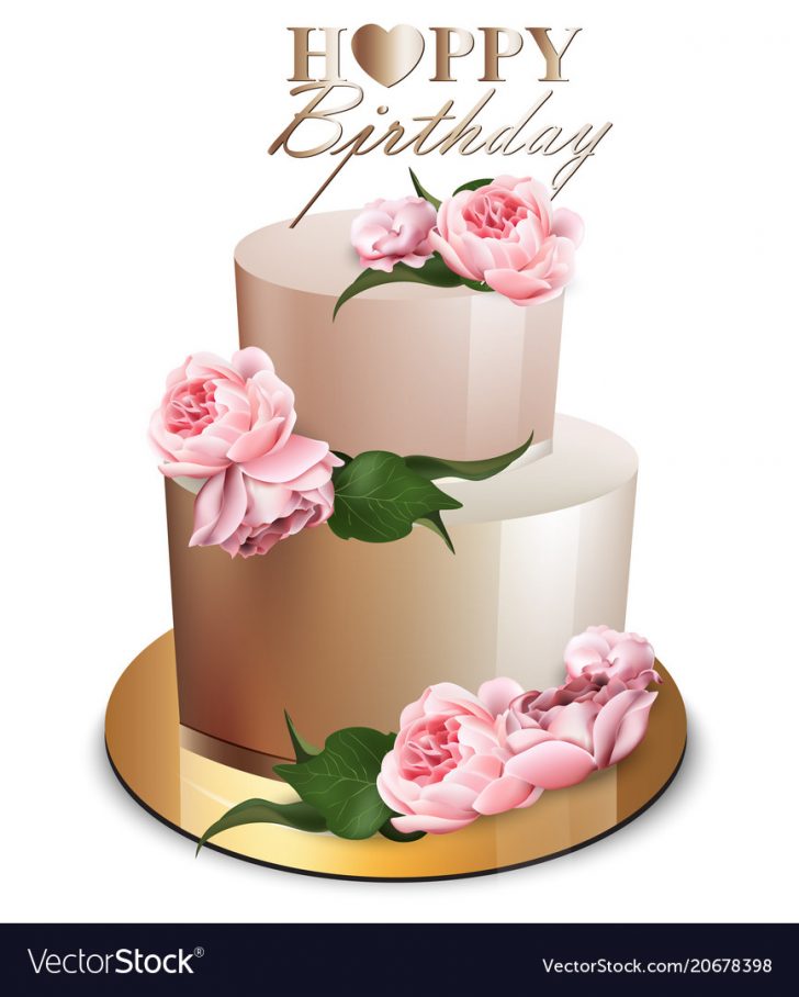 Cake Happy Birthday Happy Birthday Cake Realistic Anniversary Vector Image Cake Happy Birthday Happy Birthday Cake Realistic Anniversary Vector Image