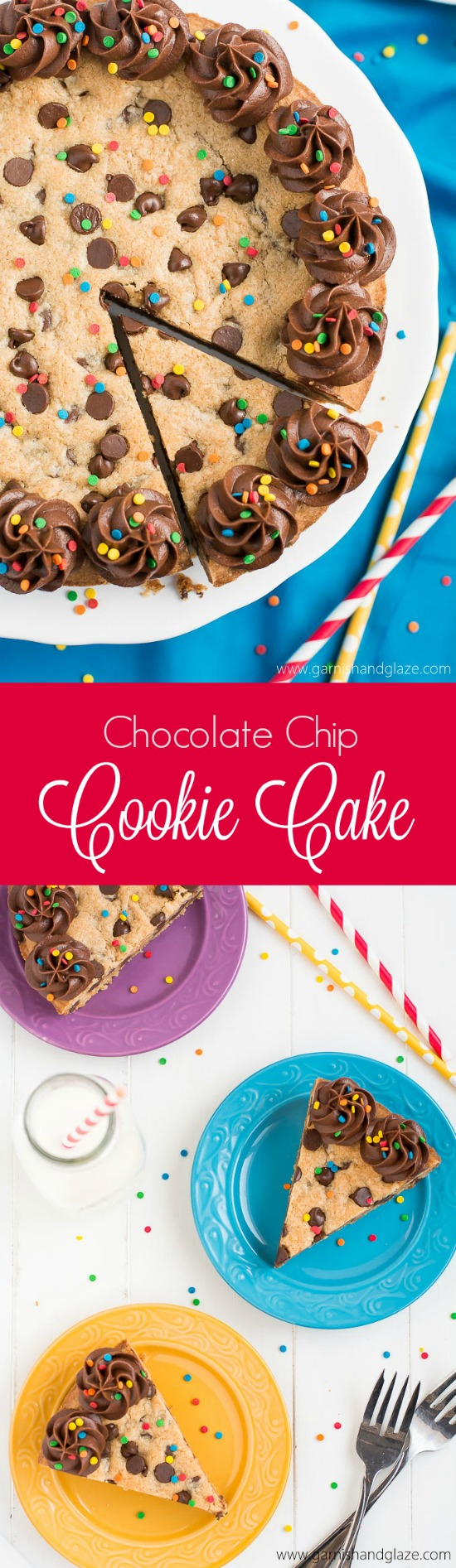 Chocolate Chip Cookie Birthday Cake Chocolate Chip Cookie Cake Garnish Glaze Chocolate Chip Cookie Birthday Cake Chocolate Chip Cookie Cake Garnish Glaze