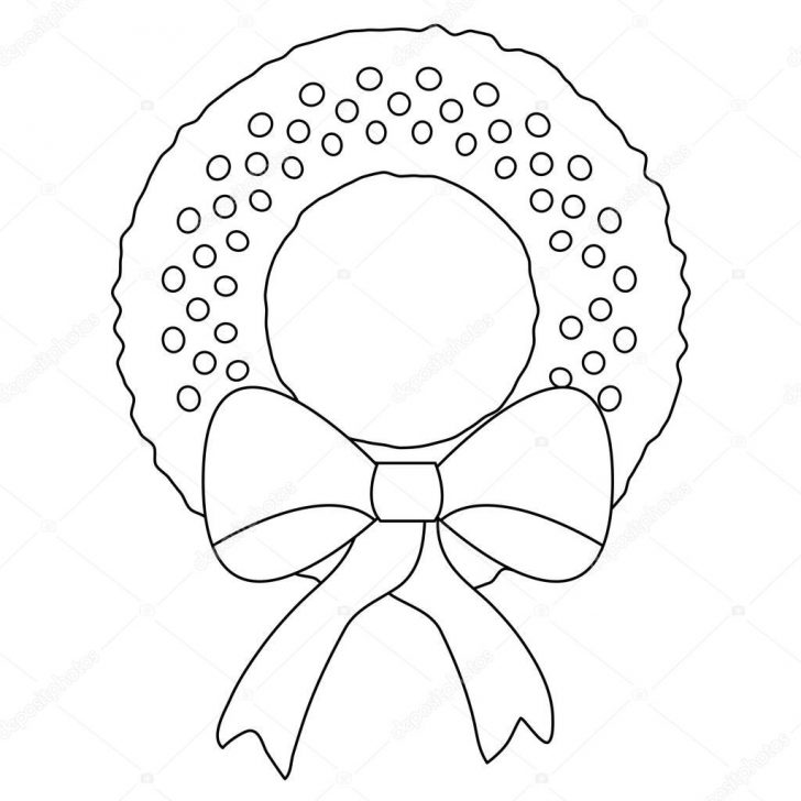 Christmas Wreath Coloring Pages Christmas Wreath Coloring Page Stock Photo Smk0473 129574520 For Christmas Wreath Coloring Pages Christmas Wreath Coloring Page Stock Photo Smk0473 129574520 For