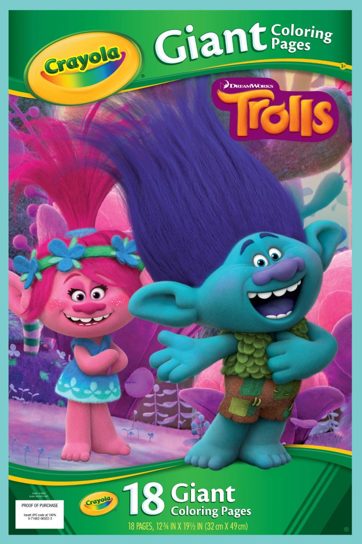 Crayola Giant Coloring Pages Crayola Trolls Giant Coloring Pages 18 Sheets For Ages 3 Walmart Crayola Giant Coloring Pages Crayola Trolls Giant Coloring Pages 18 Sheets For Ages 3 Walmart