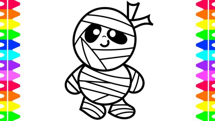 Cute Halloween Coloring Pages Happy Halloween Coloring Learning How To Draw A Cute Spooky Mummy Cute Halloween Coloring Pages Happy Halloween Coloring Learning How To Draw A Cute Spooky Mummy
