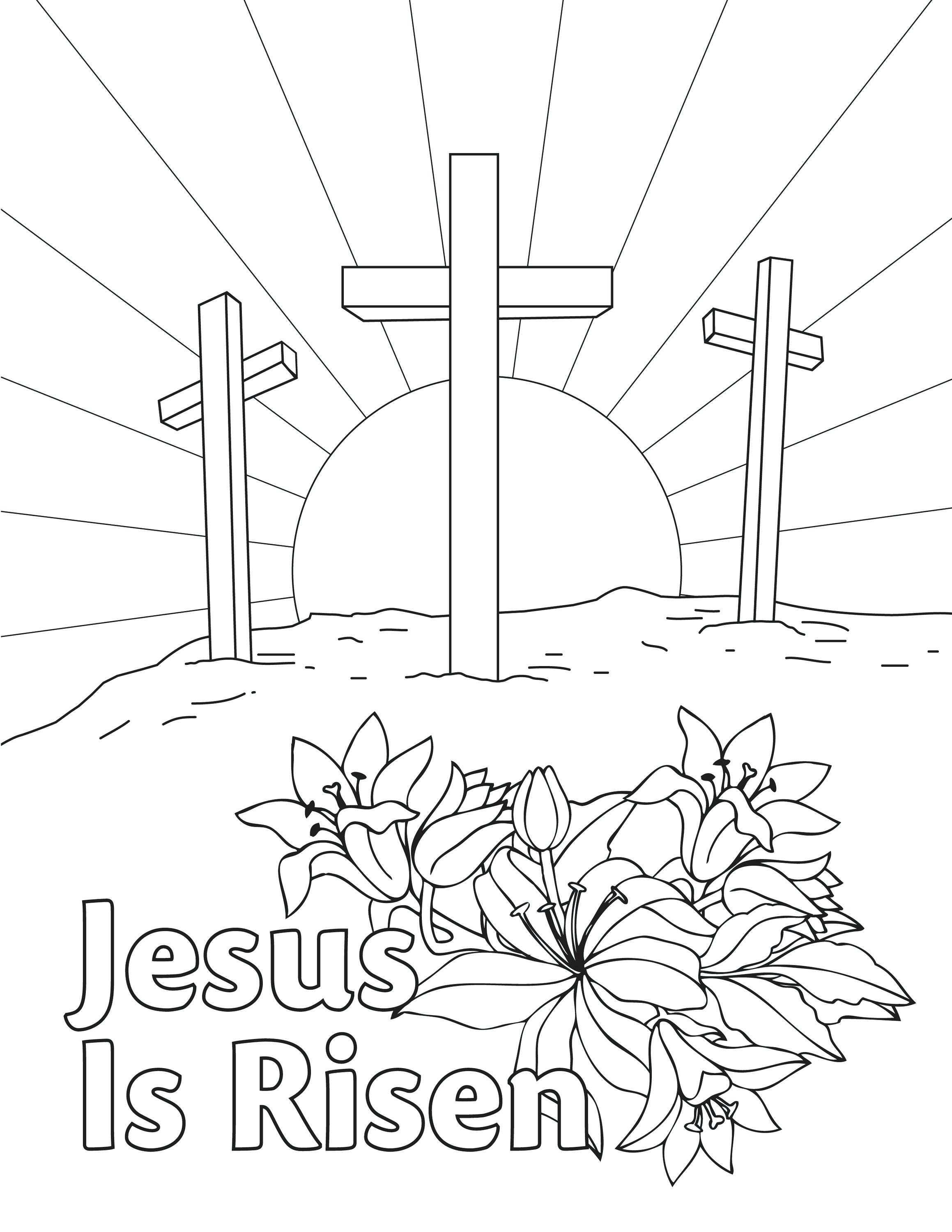 Free Easter Colouring Pages Christian