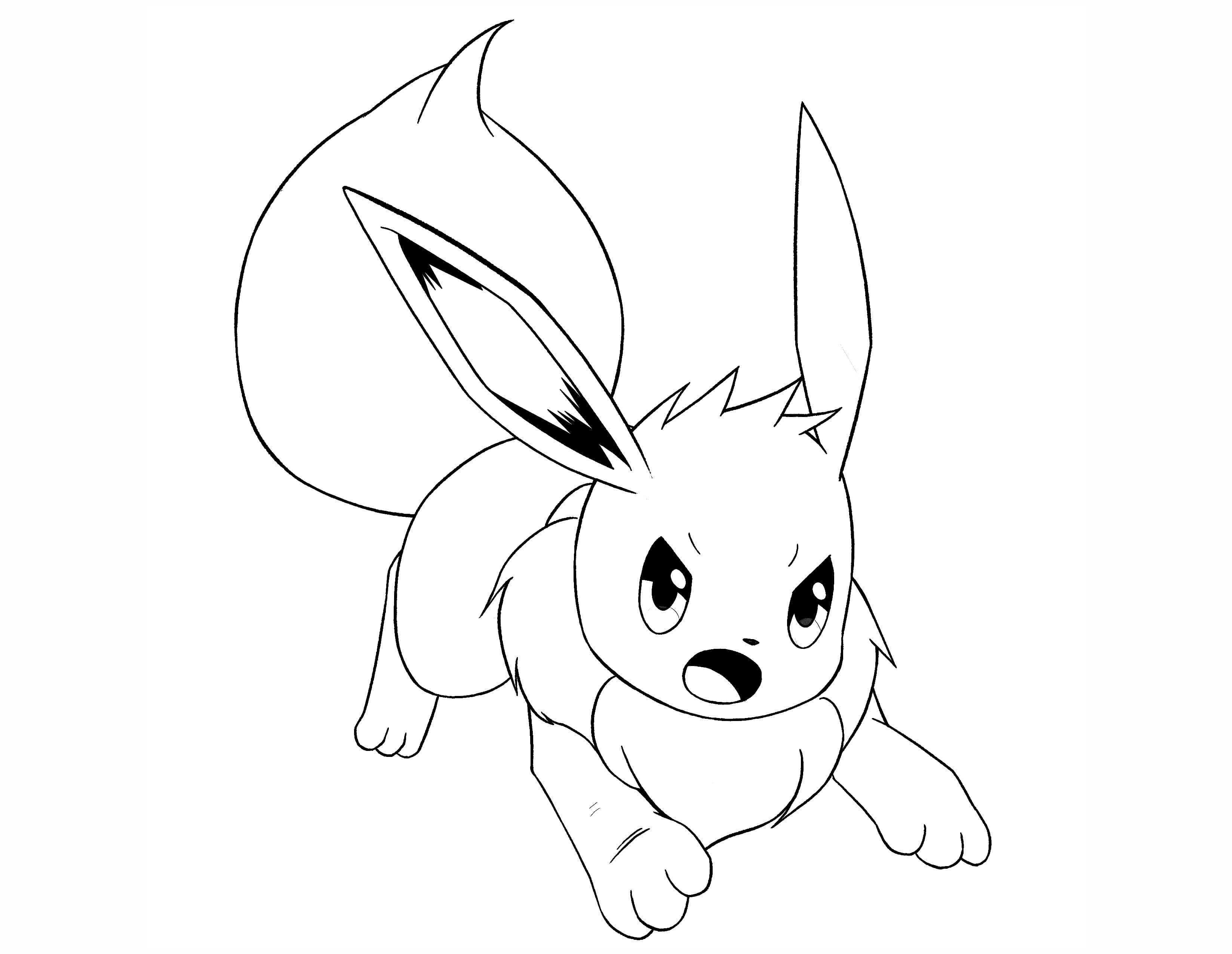Great Picture Of Eevee Coloring Pages Albanysinsanity