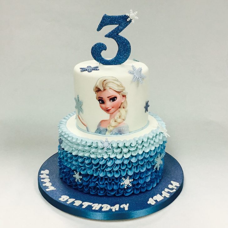 Elsa Birthday Cake Two Tier Ruffled Elsa Cake Childrens Birthday Cakes Celebration Elsa Birthday Cake Two Tier Ruffled Elsa Cake Childrens Birthday Cakes Celebration