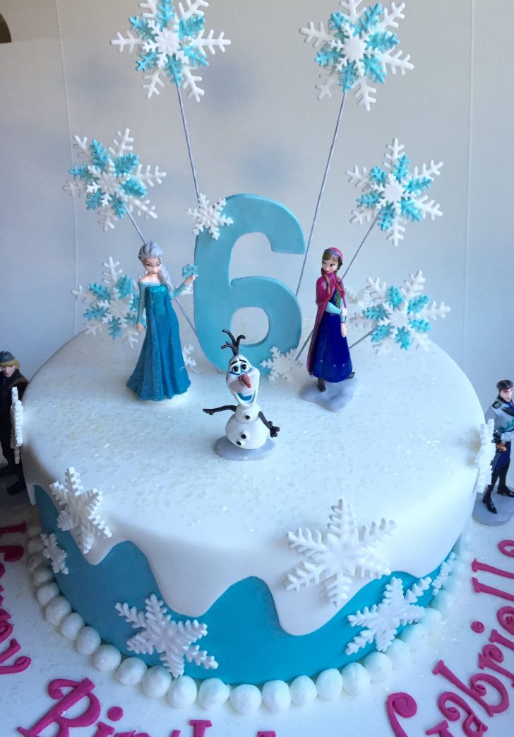 Elsa Birthday Cakes Frozen Birthday Cake Covered In Fondant With Plastic Frozen Elsa Birthday Cakes Frozen Birthday Cake Covered In Fondant With Plastic Frozen