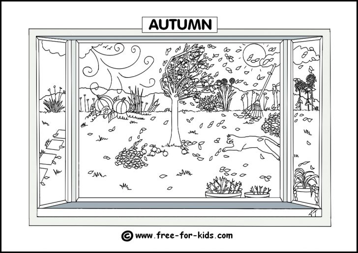 Fall Tree Coloring Pages Seasons Colouring Pages Fall Tree Coloring Pages Seasons Colouring Pages