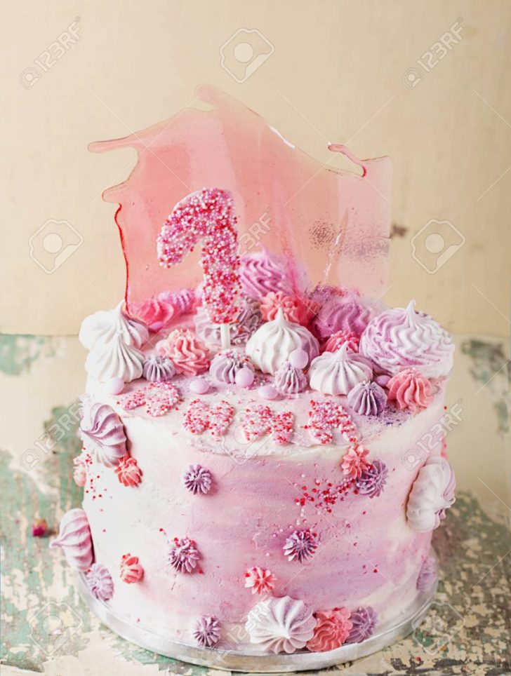 Fancy Birthday Cake Pink And Violet Fancy Birthday Cake Decorated With Pink Caramel Fancy Birthday Cake Pink And Violet Fancy Birthday Cake Decorated With Pink Caramel