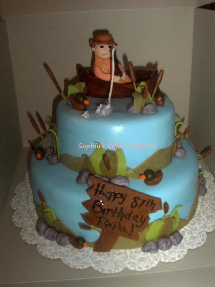 Fishing Birthday Cakes Fishing Birthday Cake Cakecentral Fishing Birthday Cakes Fishing Birthday Cake Cakecentral