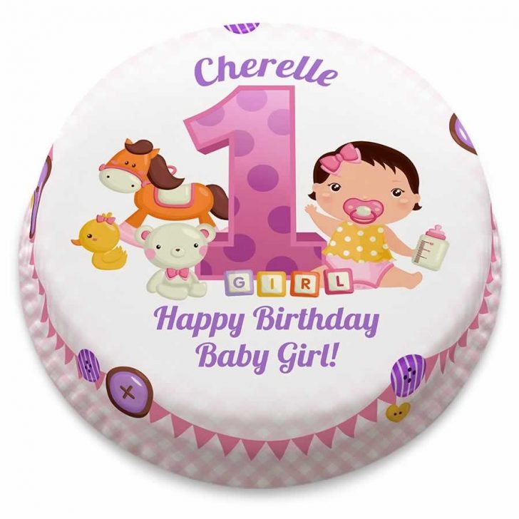 Girls First Birthday Cake Personalised Pink First Birthday Girl Cake From 1499 Girls First Birthday Cake Personalised Pink First Birthday Girl Cake From 1499