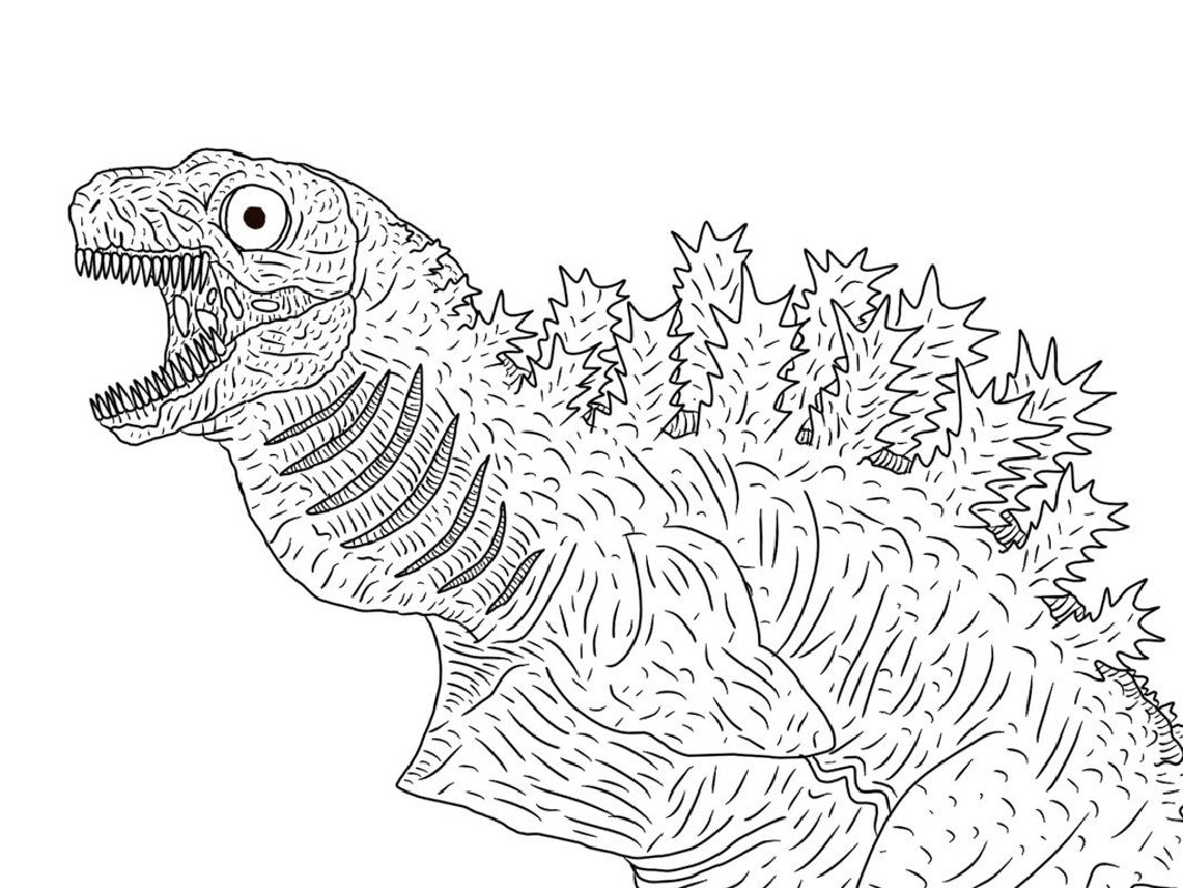 30 Wonderful Photo Of Godzilla Coloring Pages Albanysinsanity