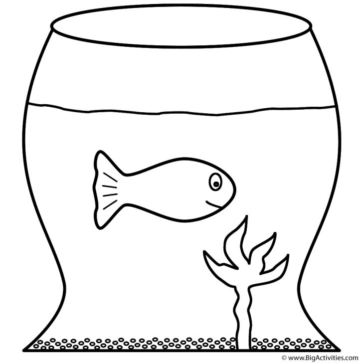Goldfish Coloring Page Goldfish In Fish Bowl Coloring Page Fish Goldfish Coloring Page Goldfish In Fish Bowl Coloring Page Fish