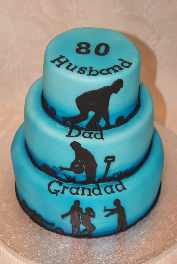 Happy Birthday Dad Cake 80th Birthday Cakehusband Dad Grandad Tiered Cake With Lawn Bowls Happy Birthday Dad Cake 80th Birthday Cakehusband Dad Grandad Tiered Cake With Lawn Bowls