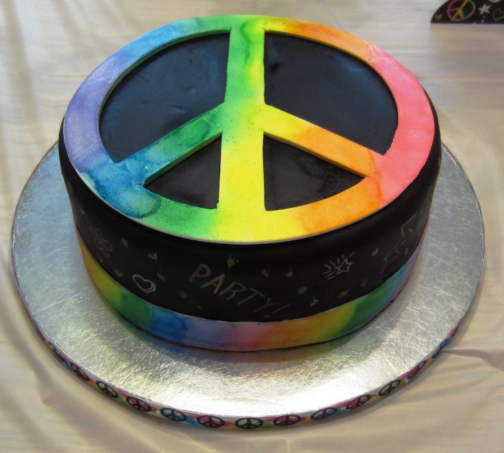 Hippie Birthday Cake Hippy Birthday Cakes Hippie Birthday Cake Hippy Birthday Cakes