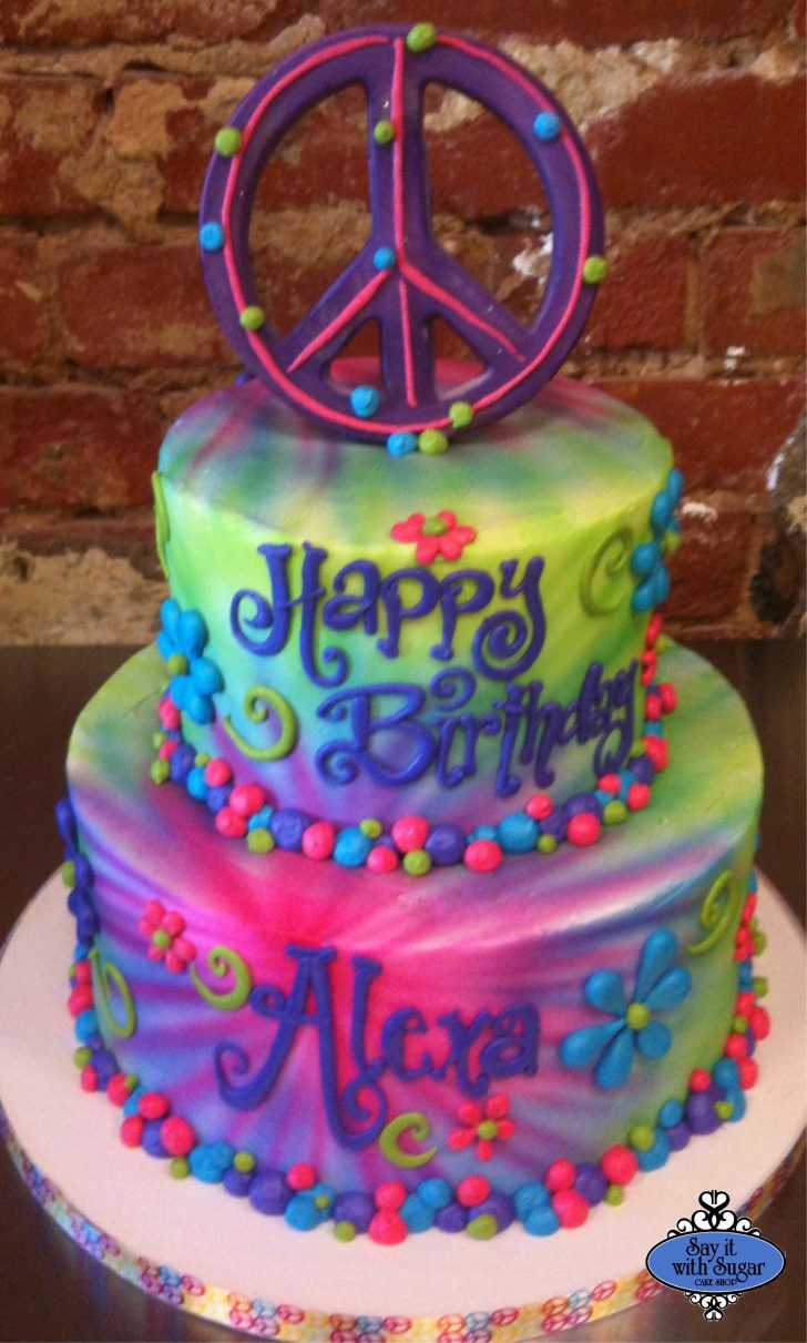 Hippie Birthday Cake Might Try Airbrush This Weekend Sugar Pinterest Cake Hippie Birthday Cake Might Try Airbrush This Weekend Sugar Pinterest Cake