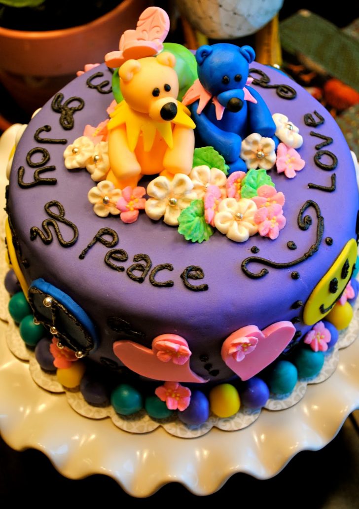 Hippie Birthday Cake Sweet Gab Hippie Cake Hippie Birthday Cake Sweet Gab Hippie Cake