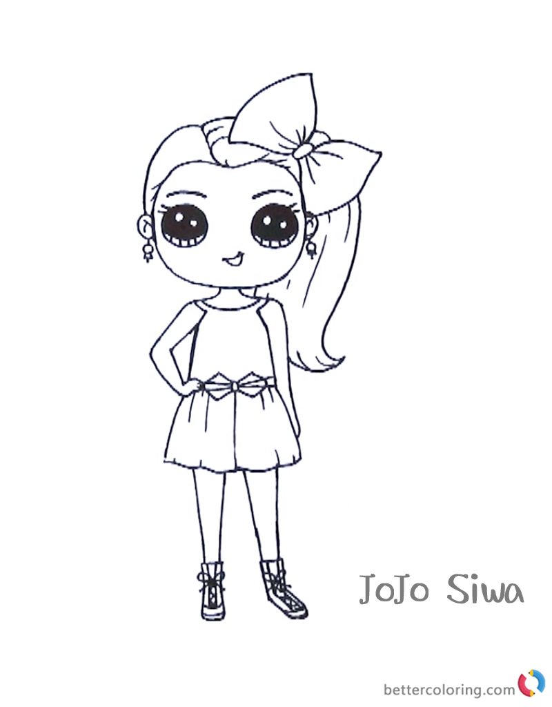 Beautiful Picture Of Jojo Siwa Coloring Pages Albanysinsanity