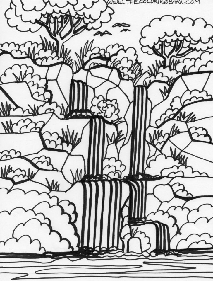 Jungle Coloring Pages Waterfall Jungle Coloring Pages Coloringsuite Jungle Coloring Pages Waterfall Jungle Coloring Pages Coloringsuite