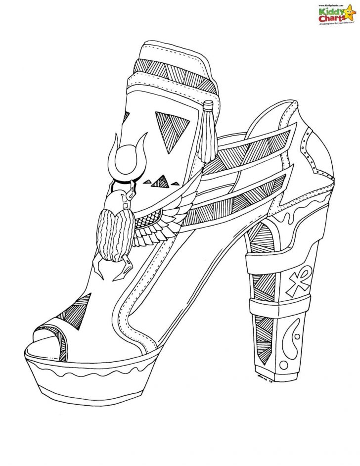 Kids Color Pages High Heel Shoe Coloring Pages For Adults And Kids Kids Color Pages High Heel Shoe Coloring Pages For Adults And Kids