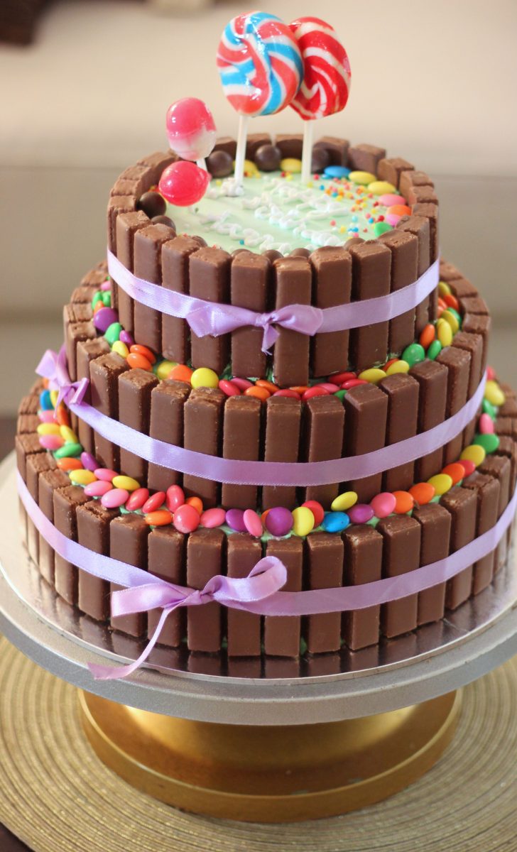 Kit Kat Birthday Cake 3 Tier Chocolate Birthday Cake Kitkat Cake With The Kitkats Kit Kat Birthday Cake 3 Tier Chocolate Birthday Cake Kitkat Cake With The Kitkats