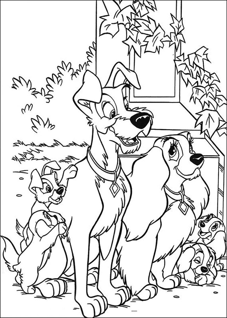 Lady And The Tramp Coloring Pages The Lady And The Tramp To Color For Kids The Lady And The Tramp Lady And The Tramp Coloring Pages The Lady And The Tramp To Color For Kids The Lady And The Tramp