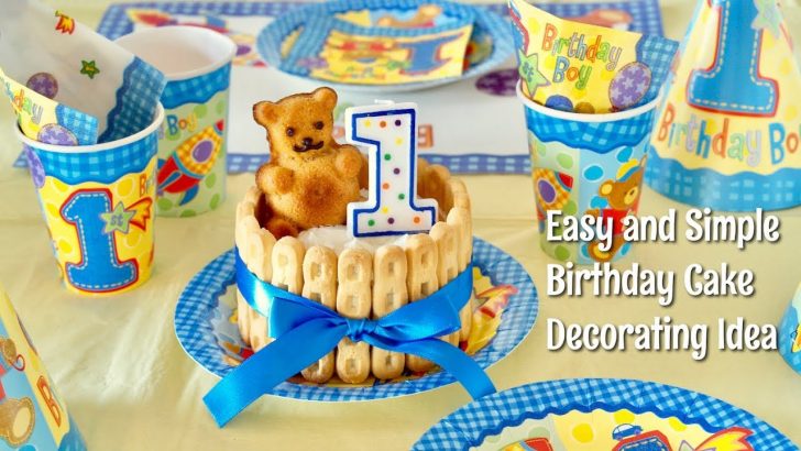Little Boy Birthday Cakes Happy 1st Birthday Easy And Kawaii Birthday Cake Decorating Idea Little Boy Birthday Cakes Happy 1st Birthday Easy And Kawaii Birthday Cake Decorating Idea