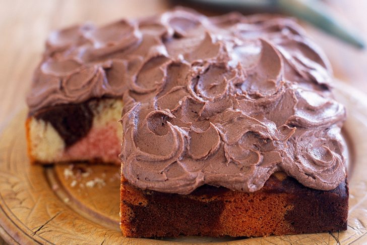 Marble Birthday Cake Recipe Marble Cake With Chocolate Frosting Marble Birthday Cake Recipe Marble Cake With Chocolate Frosting