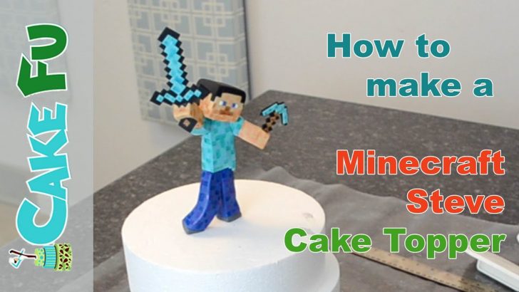 Minecraft Birthday Cake Toppers How To Make A Minecraft Steve Cake Topper Youtube Minecraft Birthday Cake Toppers How To Make A Minecraft Steve Cake Topper Youtube