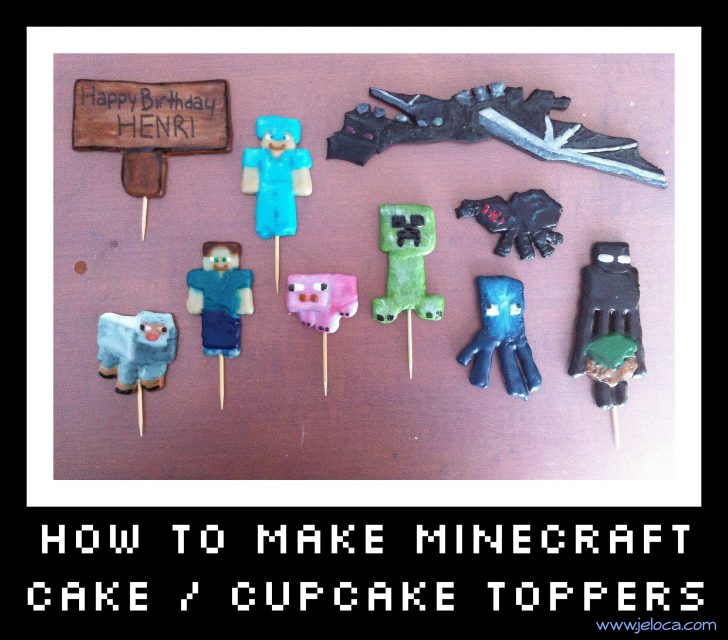Minecraft Birthday Cake Toppers How To Make Minecraft Cakecupcake Toppers Minecraft Birthday Cake Toppers How To Make Minecraft Cakecupcake Toppers
