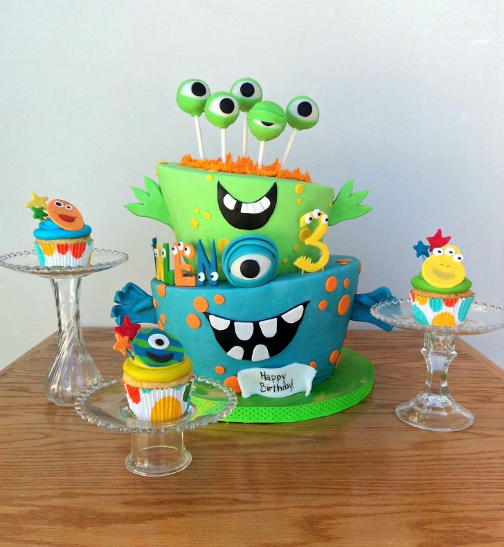 Monster Birthday Cake 11 Little Monster Birthday Cupcakes Photo Little Monster Birthday Monster Birthday Cake 11 Little Monster Birthday Cupcakes Photo Little Monster Birthday