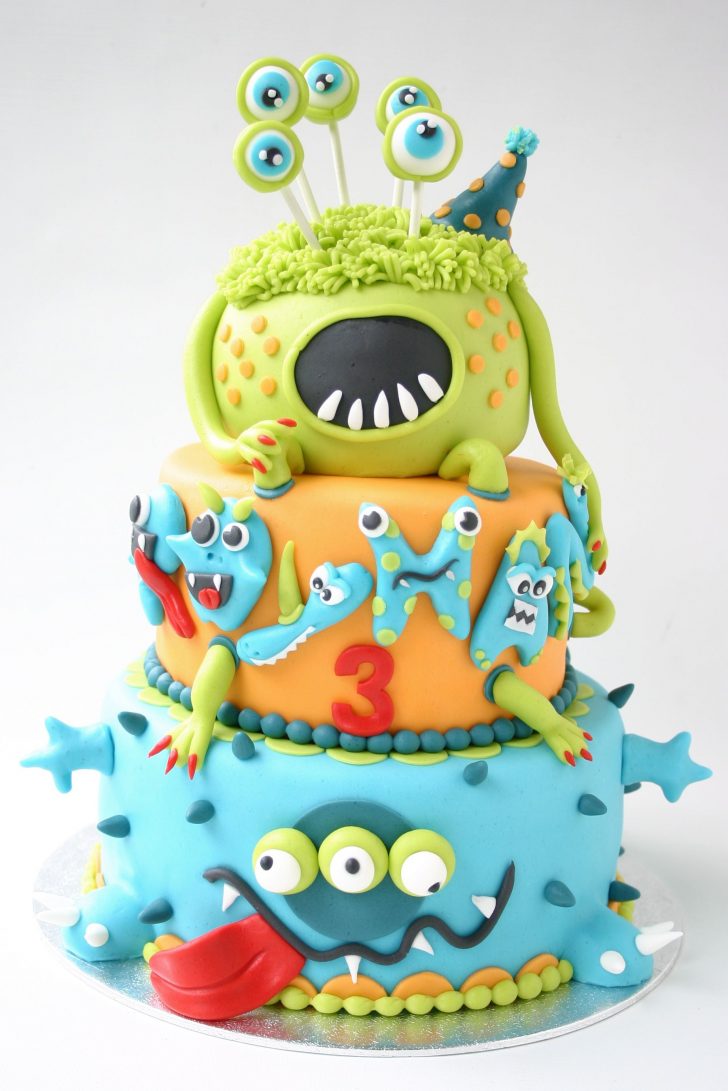 Monster Birthday Cake Cute Monster Cake A Monster For A 3 Year Old Must Be Not So Scary Monster Birthday Cake Cute Monster Cake A Monster For A 3 Year Old Must Be Not So Scary