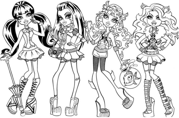 Monster High Coloring Page In Monster High Coloring Games Coloring Pages For Children Monster High Coloring Page In Monster High Coloring Games Coloring Pages For Children