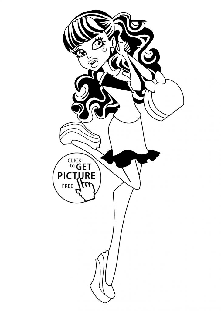 Monster High Coloring Page In Monster High Coloring Pages Printable 4 32191 Monster High Coloring Page In Monster High Coloring Pages Printable 4 32191
