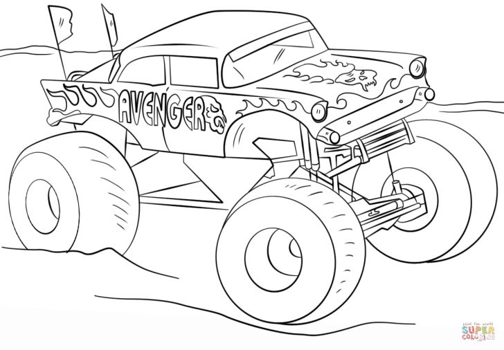 Monster Jam Coloring Pages Avenger Monster Truck Coloring Page Free Printable Coloring Pages Monster Jam Coloring Pages Avenger Monster Truck Coloring Page Free Printable Coloring Pages