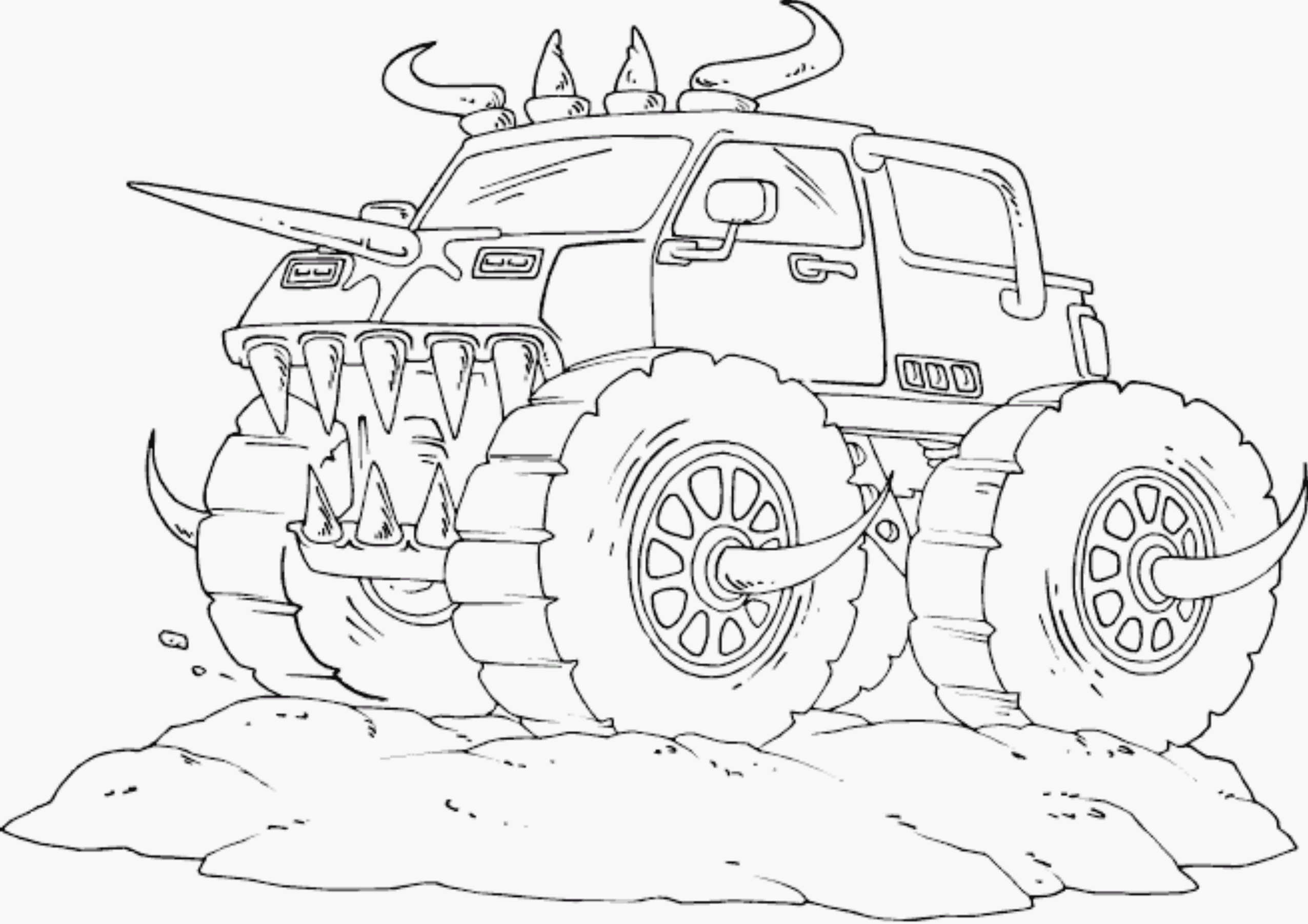 Monster Jam Coloring Pages Monster Jam Coloring Pages For Kids With