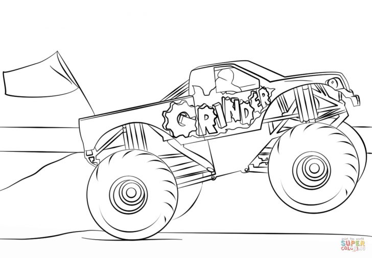 Monster Truck Coloring Pages Grinder Monster Truck Coloring Page Free Printable Pages New To Monster Truck Coloring Pages Grinder Monster Truck Coloring Page Free Printable Pages New To