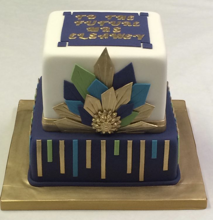 Navy Birthday Cake Two Tier Art Deco Navy And Gold Cake Adult Birthday Cakes Navy Birthday Cake Two Tier Art Deco Navy And Gold Cake Adult Birthday Cakes