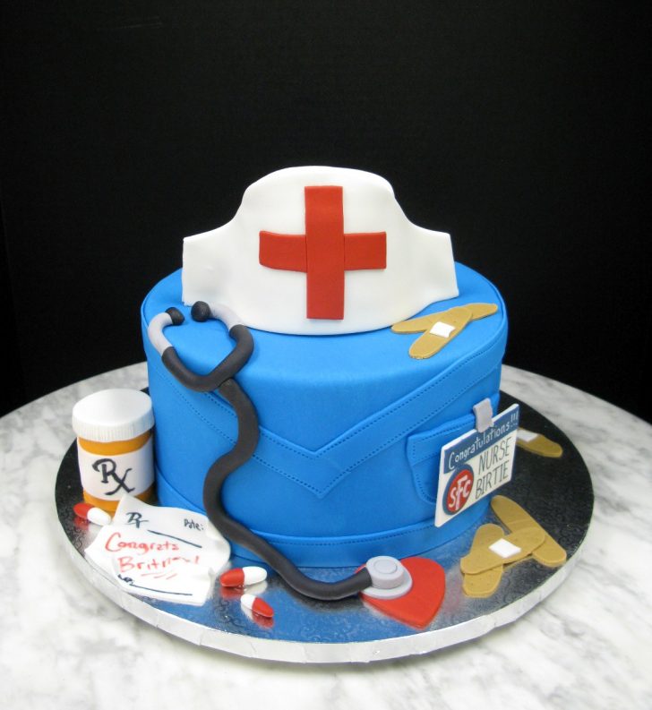 Nurse Birthday Cake Hello Nurse Mother Mousse Nurse Birthday Cake Hello Nurse Mother Mousse