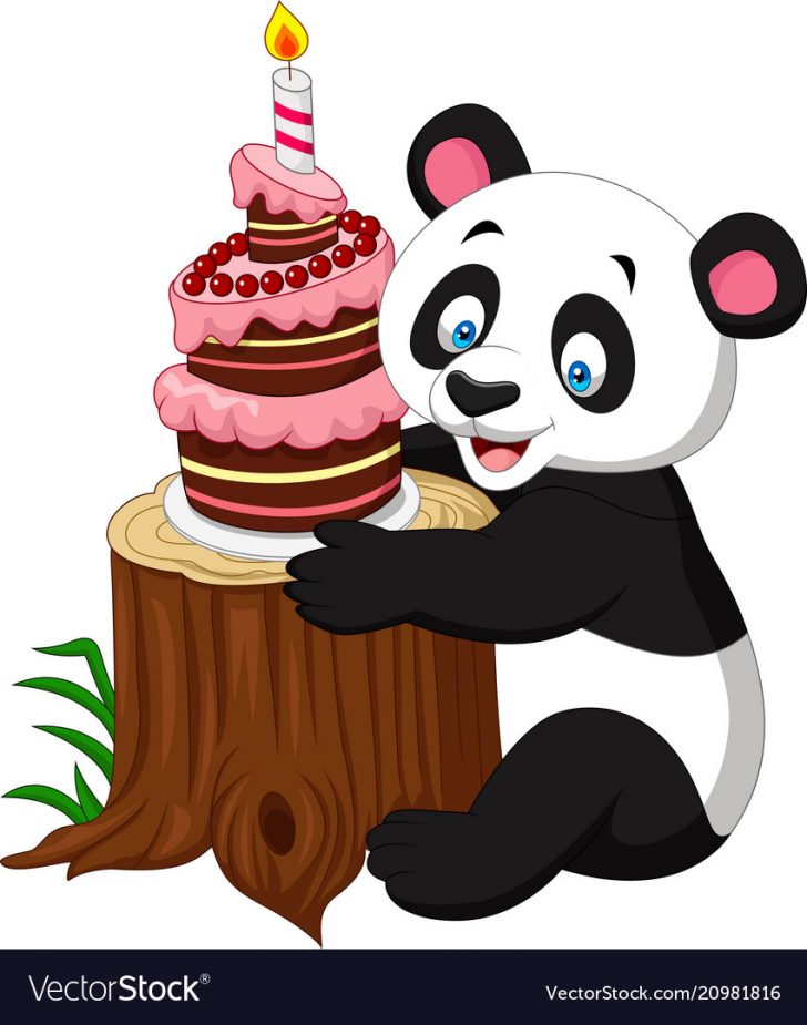 Panda Birthday Cake Cartoon Funny Panda With Birthday Cake Royalty Free Vector Panda Birthday Cake Cartoon Funny Panda With Birthday Cake Royalty Free Vector